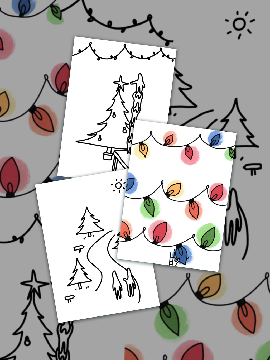 Festive card set