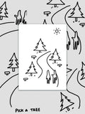 Pick a Tree card